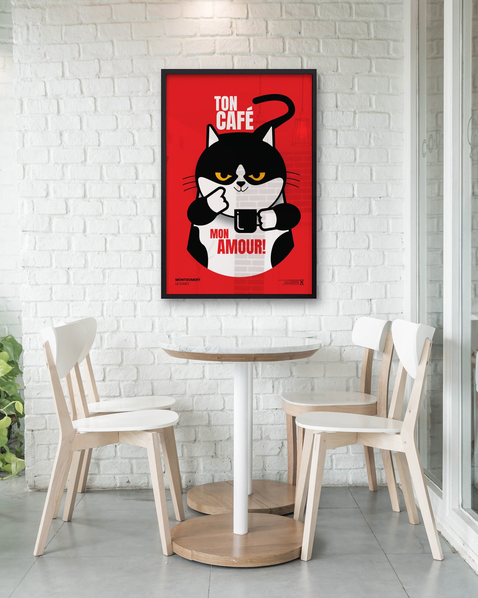 empty wood chair in restaurant